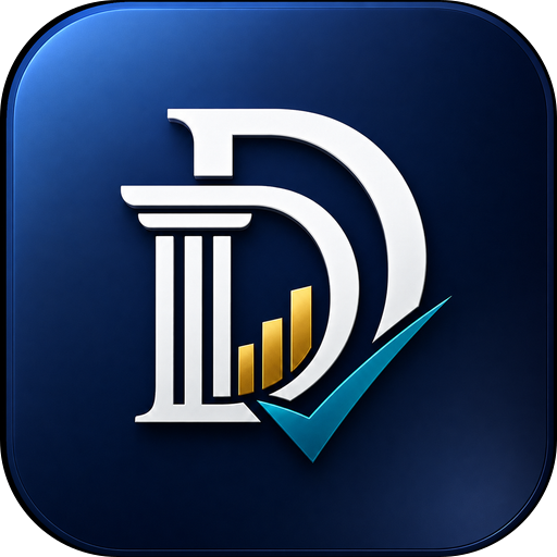 Dağlı Denetim logo, dark tile